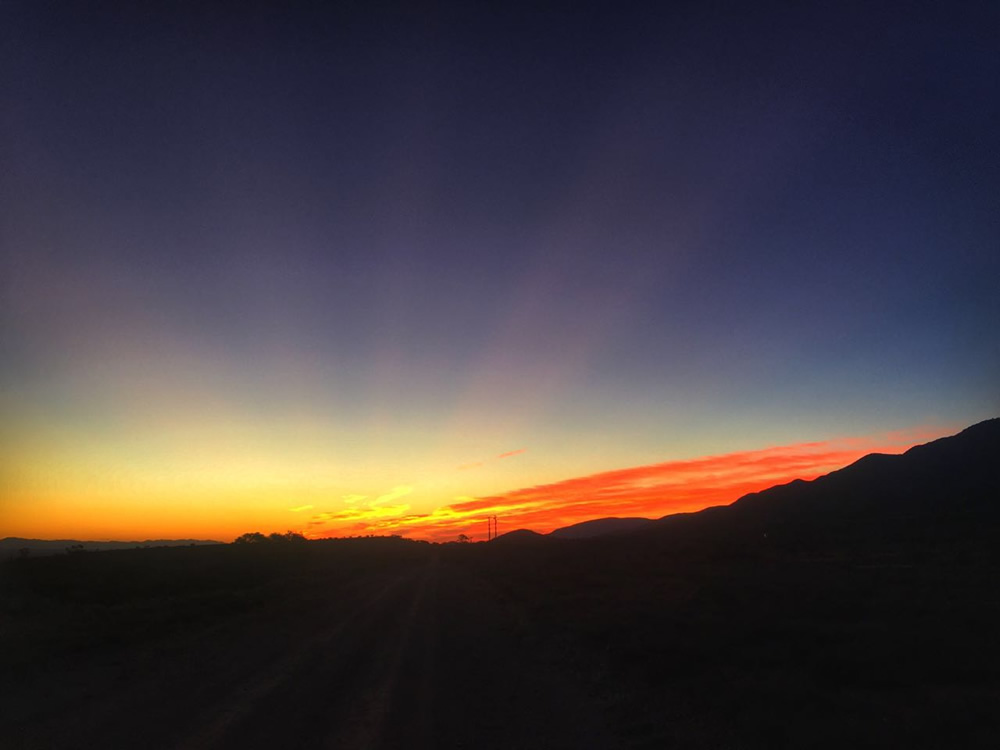 Steytlerville surrounding area sunset